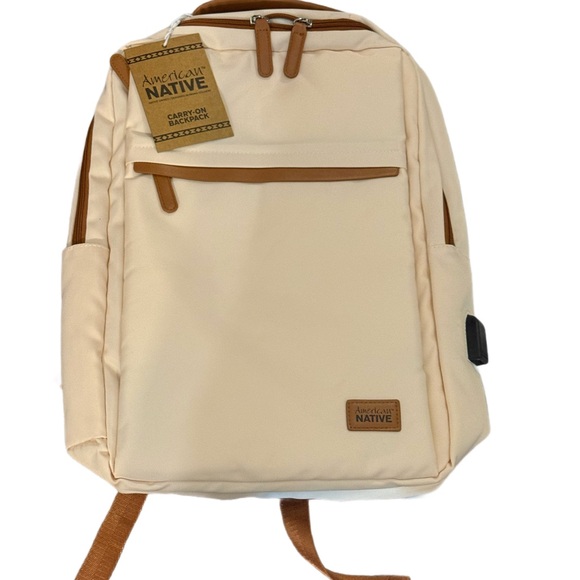 American Native Handbags - Cream Backpack